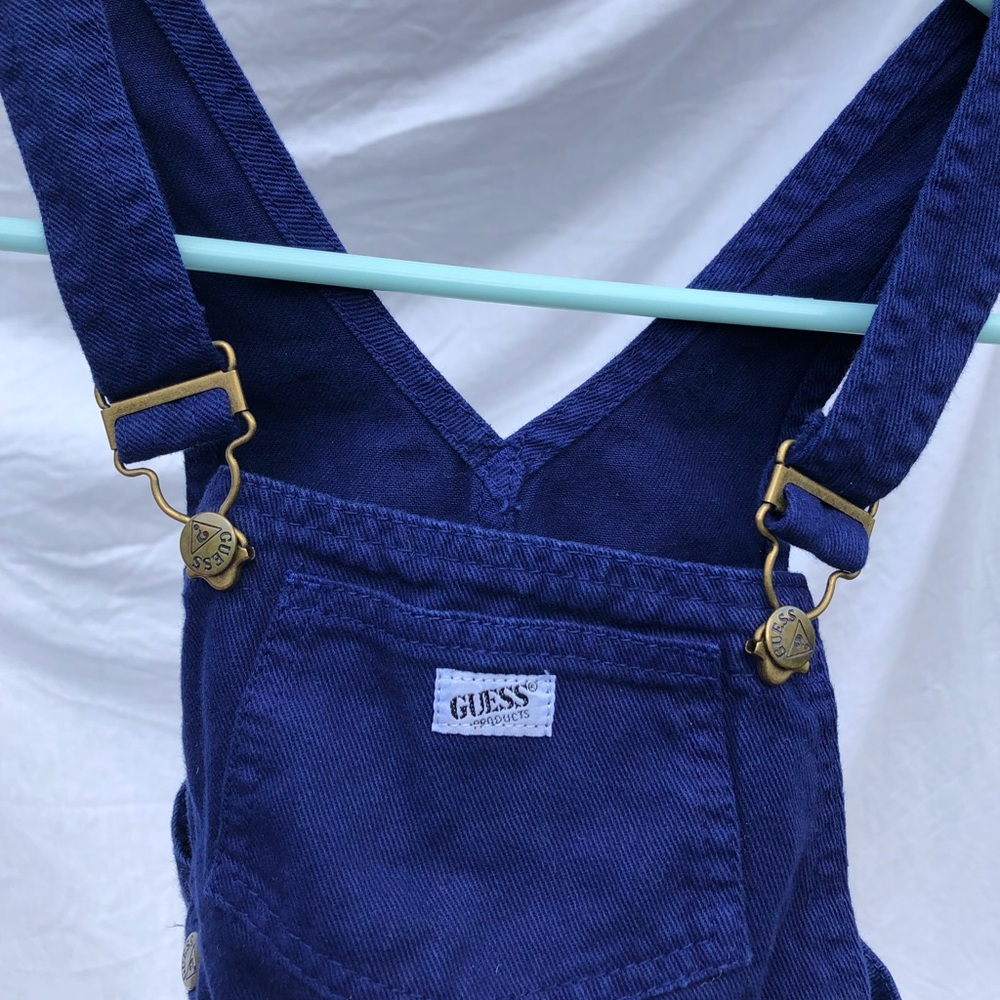 Dark blue baby guess overalls
